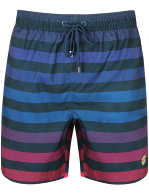 Homestead Striped Swim Shorts In Dark Denim - South Shore
