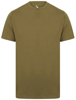 Clancy Basic Cotton Crew Neck T-Shirt In Ivy Green - South Shore