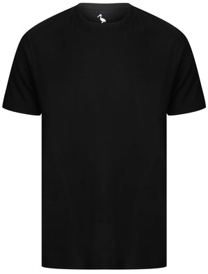 Kinsley Basic Cotton Crew Neck T-Shirt In Jet Black - South Shore