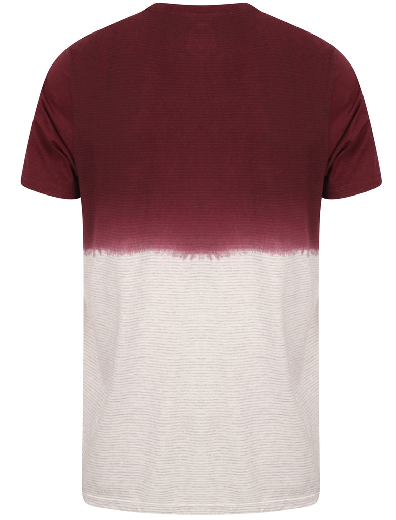 Dipper Cotton Jersey Dip Dye TShirt In Oxblood South Shore Tokyo