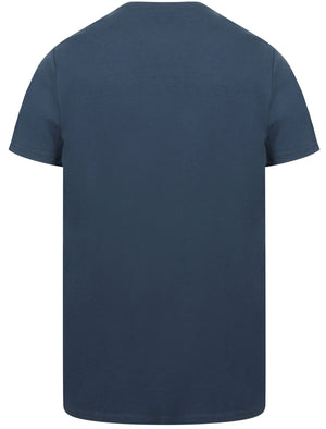 True Power Motif Cotton T-Shirt In Insignia Blue - South Shore