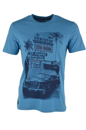 5th Shore Surf Shop El Coyote Cotton blue T-Shirt
