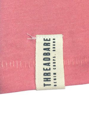 William Basic Crew Neck Cotton T-Shirt in Pink