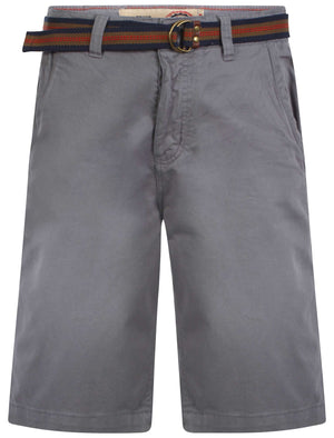 Mens Tokyo Laundry Armel light blue shorts with belt