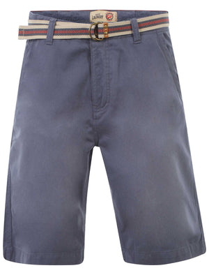 Mens Tokyo Laundry Armel vintage indigo shorts with belt