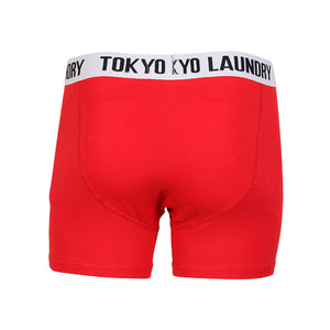 Manson (2 Pack) Boxer Shorts Set in Dark Navy / Tokyo Red - Tokyo Laundry