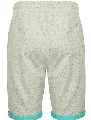 Gatonby Flecked Space Dye Sweat Shorts in Oatgrey Marl - Tokyo Laundry