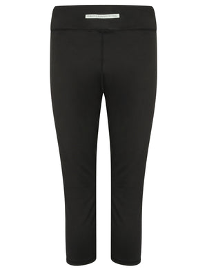 Honore Jersey Stretch Workout Capri Leggings in Black - Tokyo Laundry Active