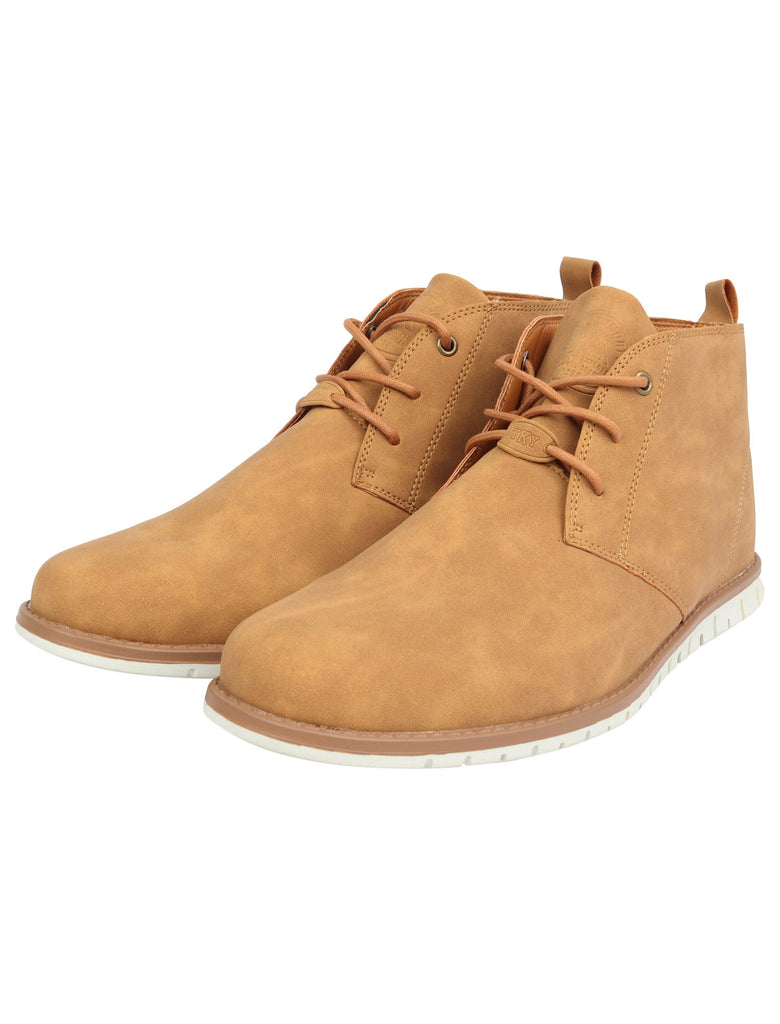 Century Faux Leather Chukkah Desert Boots in Tan Tokyo Laundry