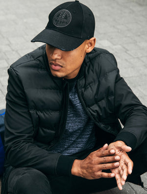 Filion Quilted Bomber Jacket in Black - Tokyo Laundry