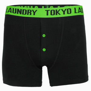 Handley ( 2 Pack ) Boxer Shorts Set in Paradise Pink / Laundered Green - Tokyo Laundry