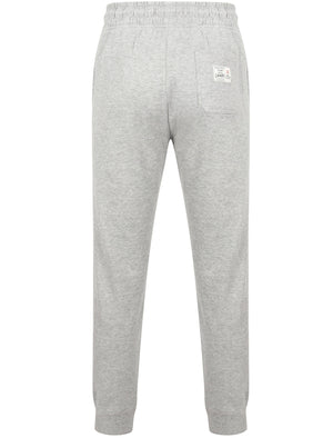 Huntington Cuffed Joggers with Tape Detail In Light Grey Marl - Tokyo Laundry