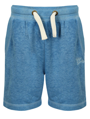 Boys K-Garnet Burnout Sweat Shorts in Cornflower Blue - Tokyo Laundry Kids