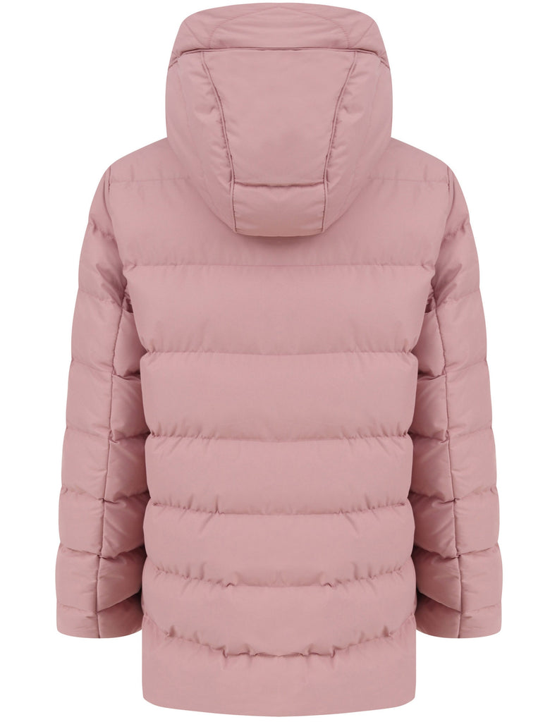 Kensington Quilted Puffer Coat with Borg Lined Hood Pocket in