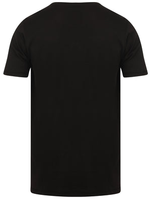 Koppelo (3 Pack) Crew Neck Cotton T-Shirts In Hunter Green / Aubergine / Black - Tokyo Laundry