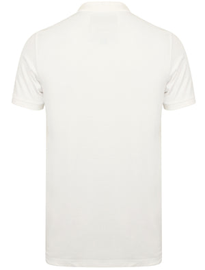 Kuusamo Cotton Pique Polo Shirt In Optic White - Tokyo Laundry