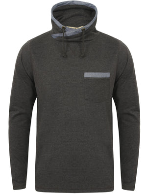 Lincoln Springs Cowl Neck Pullover Top in Charcoal Marl - Tokyo Laundry