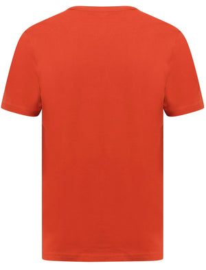 Loud and Live Motif Cotton T-Shirt In Ketchup - Tokyo Laundry