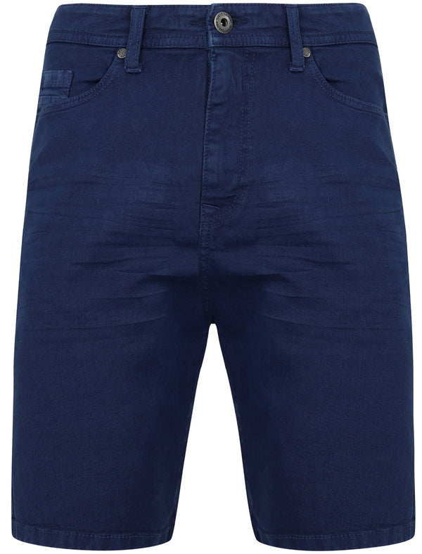 Lovelock Cotton Denim Shorts in Cobalt - Tokyo Laundry