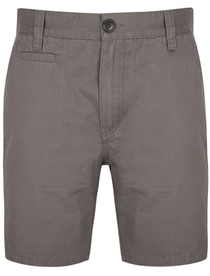 Loxton Cotton Twill Chino Shorts In Smoked Pearl - Tokyo Laundry