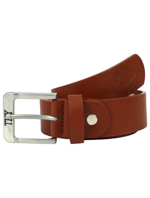 Manor Faux Leather Belt In Tan - Tokyo Laundry