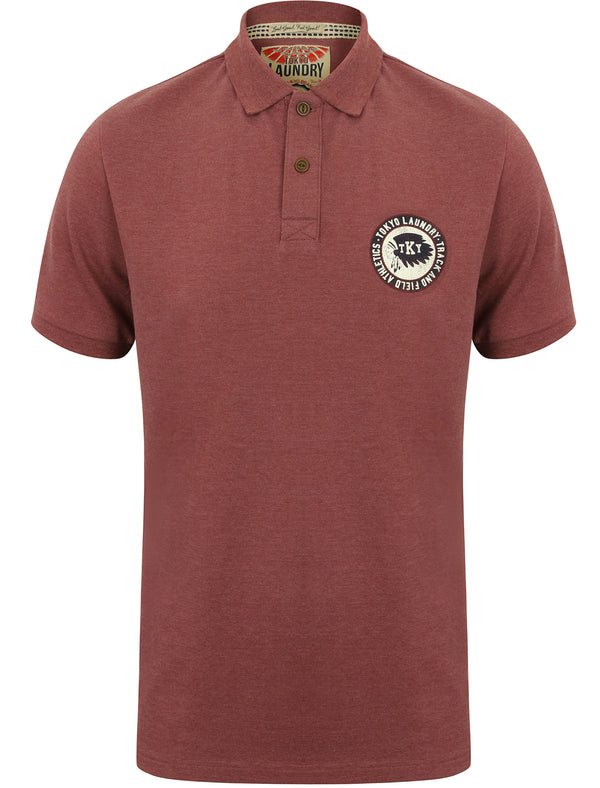 Oak Harbour Polo Shirt in Bordeaux Marl - Tokyo Laundry