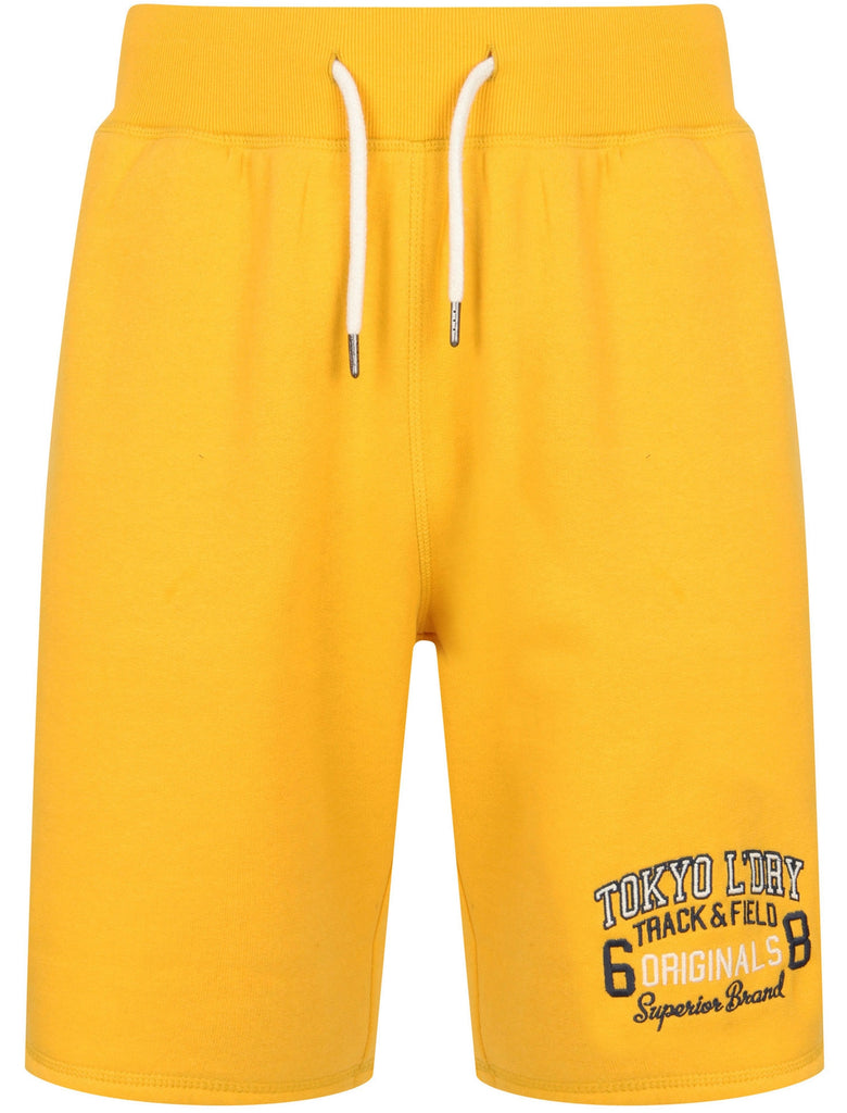 Otter Rock Jogger Shorts In Yolk Yellow Tokyo Laundry