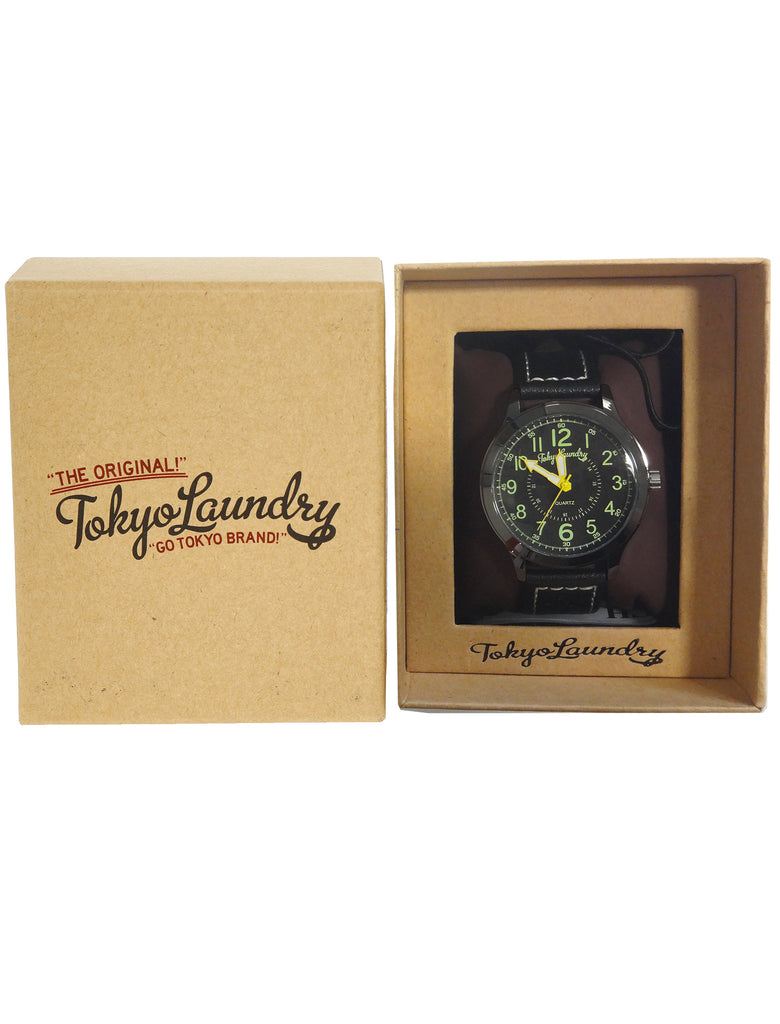 Pierce Analogue Watch In Black Black Tokyo Laundry