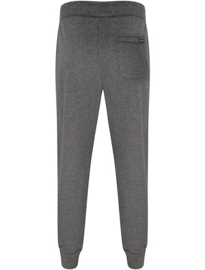 Southwood Brush Back Fleece Cuffed Joggers In Charcoal - Tokyo Laundry