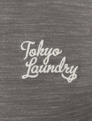 Sun Lake Cotton Crew Neck T-Shirt In Antique Gunmetal - Tokyo Laundry