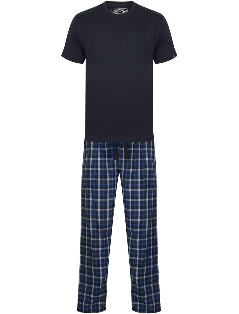 Sylvenstein 2pcs Short Sleeve Lounge Set in Black Iris Tokyo Laundry