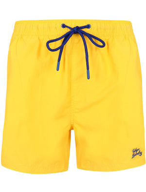 Tauri Classic Swim Shorts In Solar Yellow - Tokyo Laundry