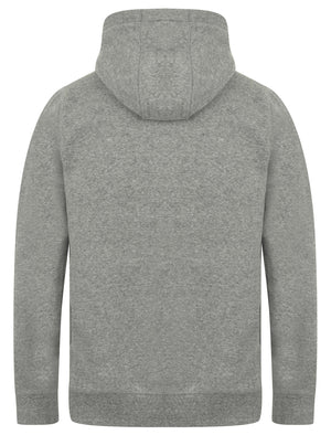 Vandenburg Pullover Hoodie with Borg Lined Hood In Mid Grey Marl - Tokyo Laundry