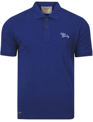 Whidbey Piqué Polo Shirt in Sapphire - Tokyo Laundry