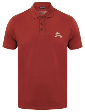 Winterfield Pique Polo Shirt in Rosewood - Tokyo Laundry