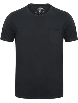 Zella Cotton Jersey T-Shirt with Pocket in Dark Navy - Tokyo Laundry