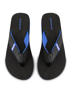 Travis Flip Flop Sandal in Black / Blue - Dunlop