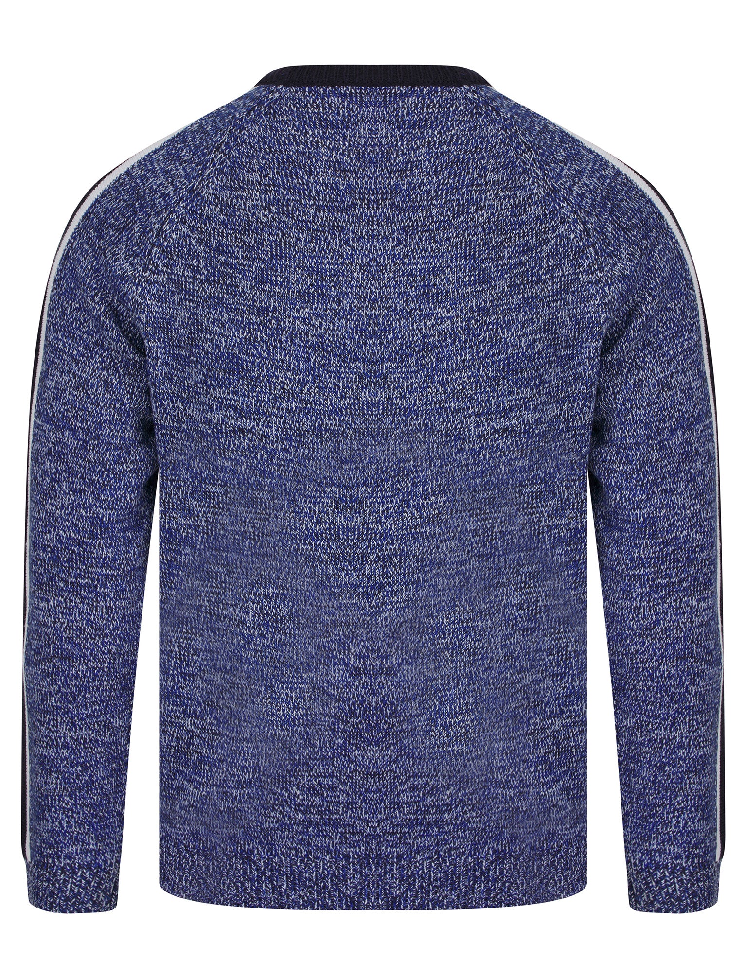 新品　BRIEFING WS WR STRIPE CREW NECK KNIT Flannery Knitted Crew Neck Jumper with Striped Sleeves in Mazarine