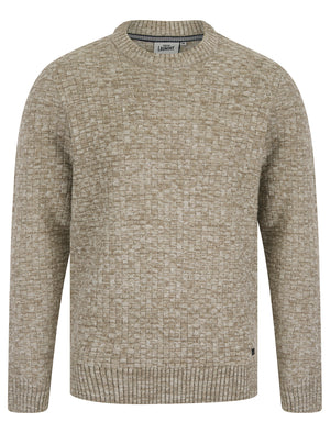 Brendean Chunky Basket Stitch Knitted Jumper in Natural Twist - Tokyo Laundry