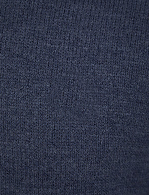 Dustin Knitted Crew Neck Jumper in Denim Marl - Tokyo Laundry