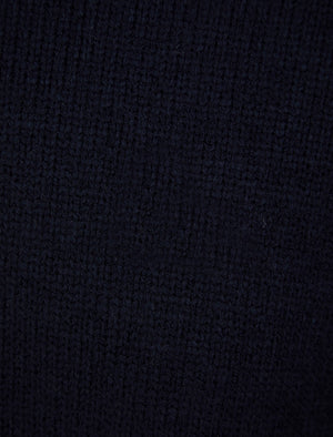 Dustin Knitted Crew Neck Jumper in Ink - Tokyo Laundry