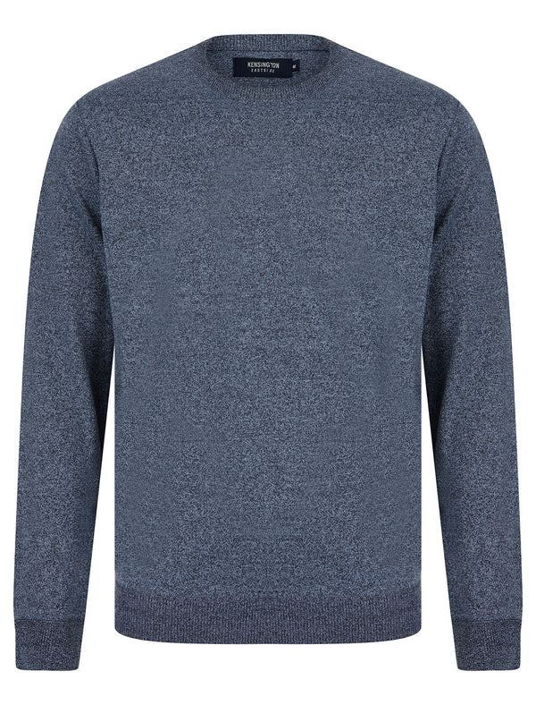 Barney 2 Crew Neck Birdseye Pique Jumper in Grey - Kensington Eastside