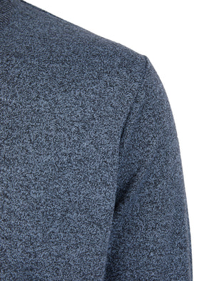 Barney 2 Crew Neck Birdseye Pique Jumper in Grey - Kensington Eastside