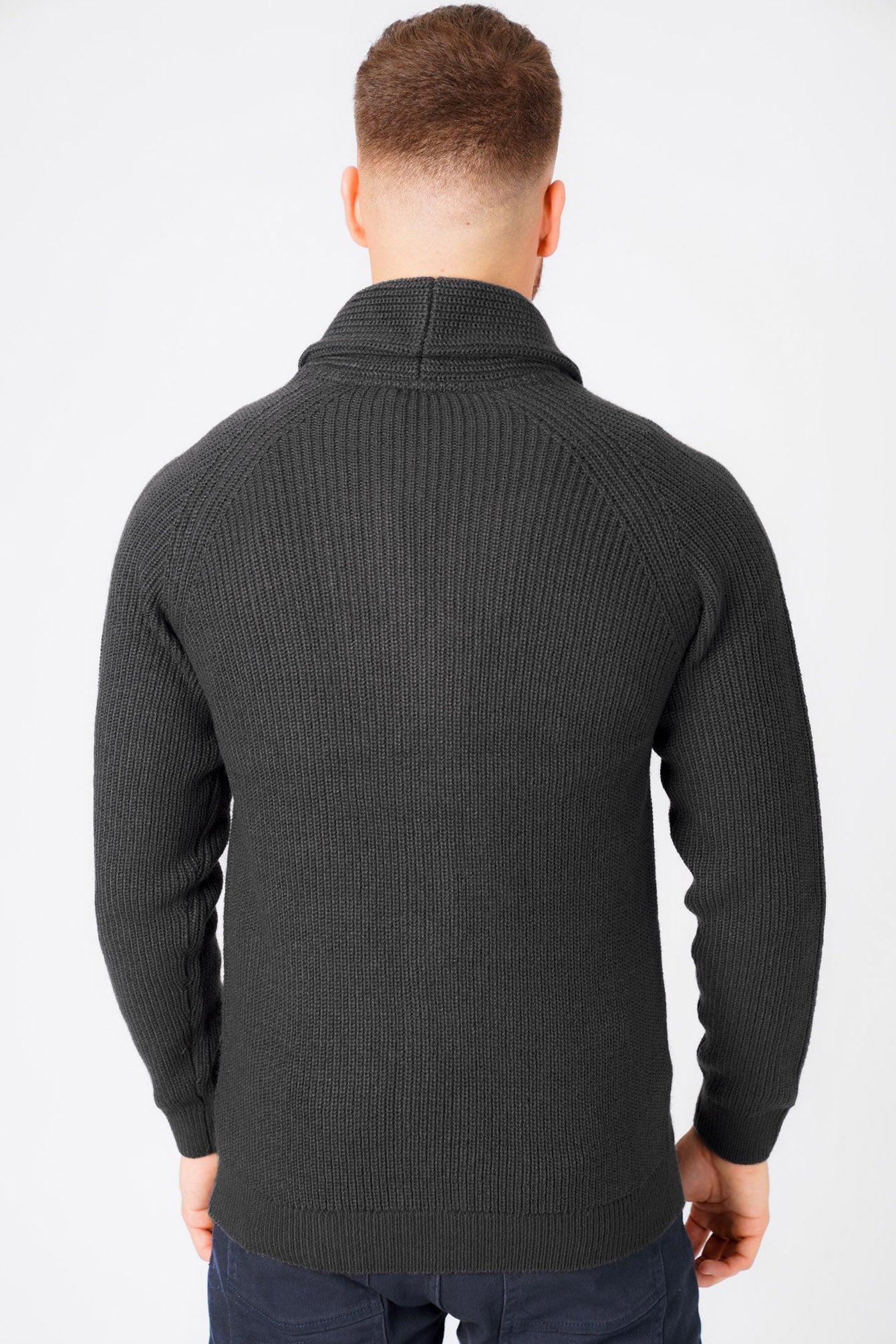 Hatton 2 Soft Knit Shawl Neck Cardigan in Charcoal - Tokyo Laundry