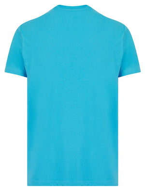 Horizons Motif Cotton Jersey T-Shirt in Swim Cap - South Shore