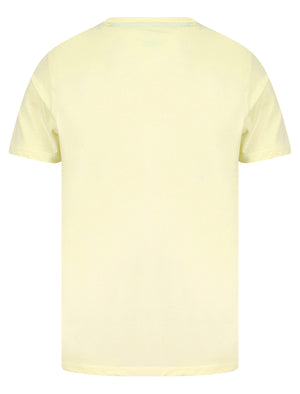 Surf Tour Motif Cotton Jersey T-Shirt in Transparent Yellow - South Shore