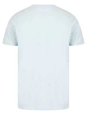 Surf Tour Motif Cotton Jersey T-Shirt in Ice Water - South Shore