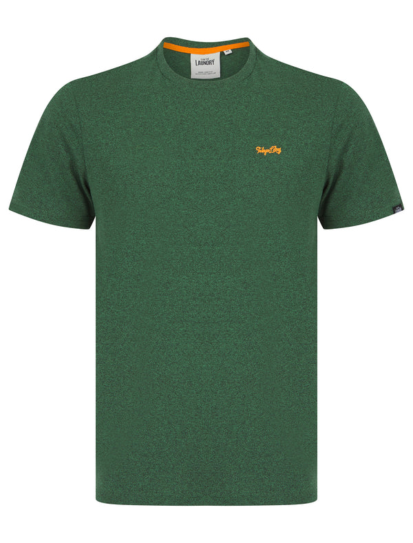 Leon 2 Grindle Crew Neck T-Shirt in Green Grindle - Tokyo Laundry