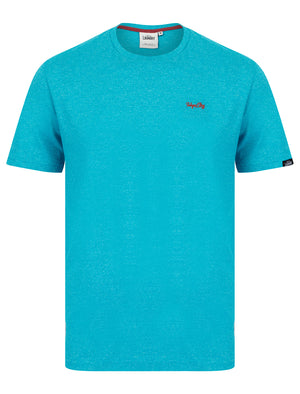 Leon 2 Grindle Crew Neck T-Shirt in Sea Grindle - Tokyo Laundry