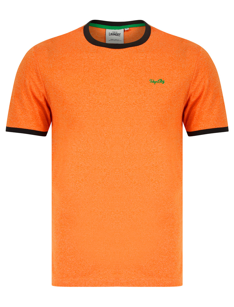 Trevor 2 Grindle Ringer T-Shirt in Orange - Tokyo Laundry